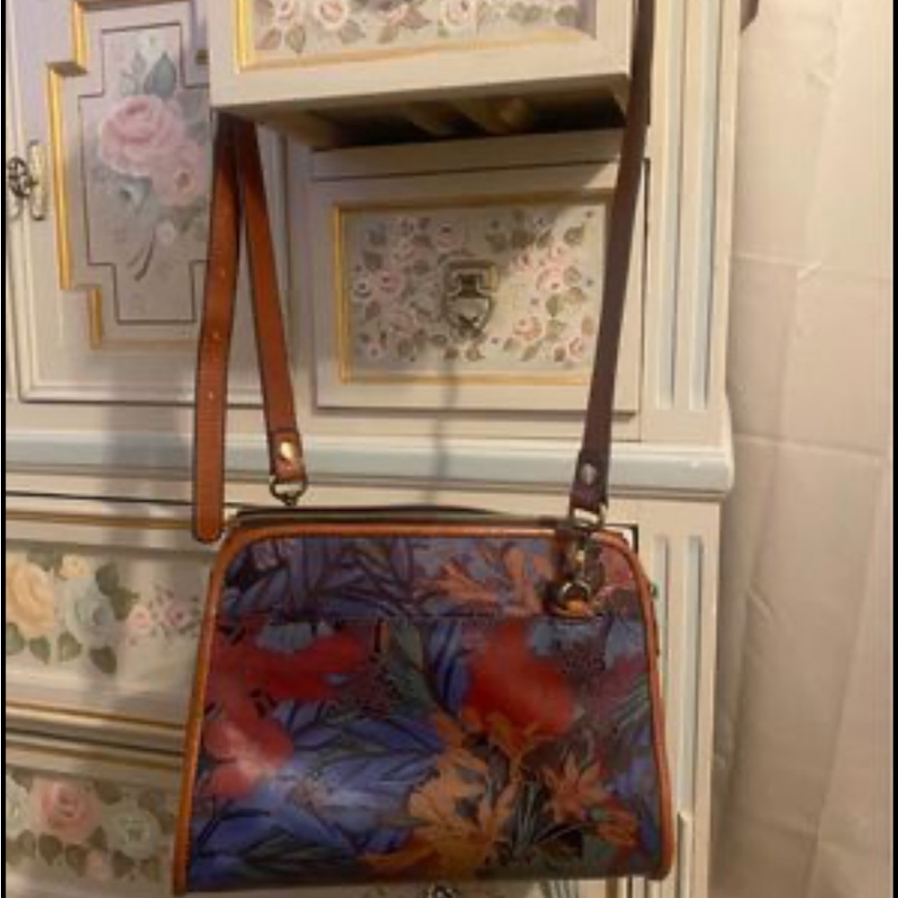 Patricia mash floral embossed handbag